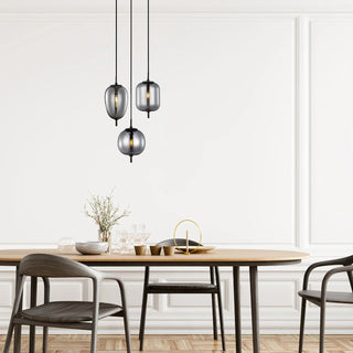 CLA PINO8X3R PINO 3 Light Glass Pendant