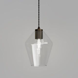 Parlour Geo Pendant Light with Clear Glass by Lighting Republic