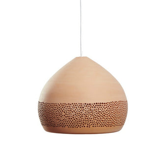 Sponge Oh Spanish handmade pendant lights, clay pendant lights By Pott from Davoluce Lighting. Terracotta pendant lights on display at Davoluce Lighting Showroom in Melbourne. Designed and made in Spain by Miguel Ángel García Belmonte.
