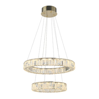 TELBIX RIAS 2 TIER CRYSTAL PENDANTS