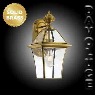 Telbix Rye Antique Brass Wall Light from Davoluce Lighting. solid brass exterior lights, brass outdoor lights Australia, vintage outdoor lights Melbourne, wall lights Australia, outdoor wall lights Australia, outdoor lighting Melbourne, traditional exteri