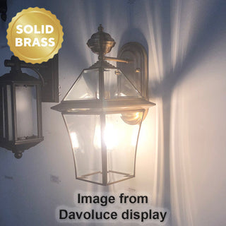 Telbix Rye Antique Brass Wall Light from Davoluce Lighting. solid brass exterior lights, brass outdoor lights Australia, vintage outdoor lights Melbourne, wall lights Australia, outdoor wall lights Australia, outdoor lighting Melbourne, traditional exteri