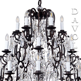 SALZBURG 24LT Pendant Chandelier - design by Lighting Inspirations | Davoluce lighting  | We have a great long term commitment, passion and pride in the Australian lighting industry. National Delivery 