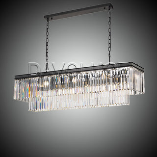 Telbix Serene 120cm Rectangular Crystal pendant | Davoluce Lighting