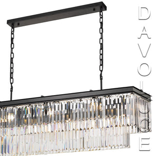 Telbix Serene 120cm Rectangular Crystal pendant | Davoluce Lighting