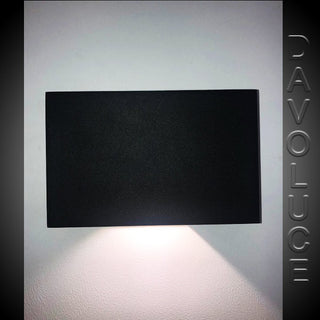 Domus SIERRA Square Two Way Wall Light Black, Davoluce Lighting