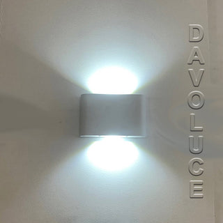 Domus SIERRA Round Two Way Wall Light Black, Davoluce Lighting