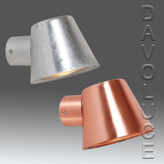 CLA SKOPA GU10 Exterior LED Wall Lamp -galvanised steel exterior lighting, copper wall lights Melbourne, We have the best range of outdoor wall lights in Australia | Davoluce Lighting 