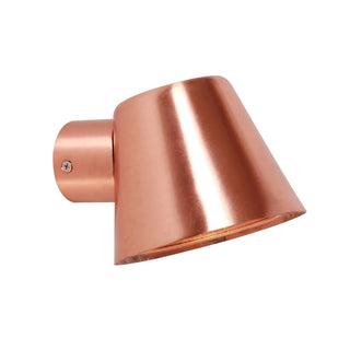 Skopa copper cone exterior wall light – IP44 outdoor lighting by CLA Lighting