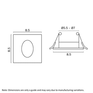 SNAP Square 3W LED Step Light