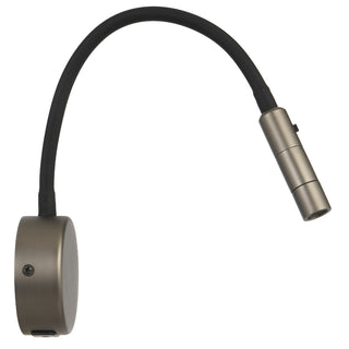 Telbix SOLIO LED Wall Light with USB-C – Flexible Arm – 4 Finishes