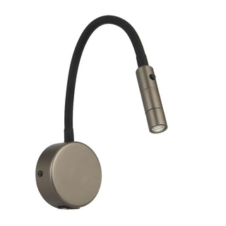 Modern LED Bedside Light – SOLIO in Black Finish