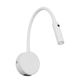 Telbix SOLIO Wall Light – Matte White Finish – Flexible LED Arm