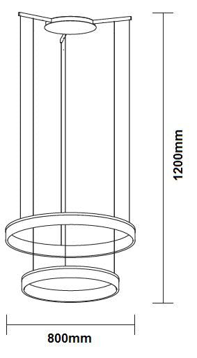 SPL3200/2R, Rings LED Pendant, CIM CIRC PENDANT, Corona LED Pendant, SAL, Davoluce Lighting Studio