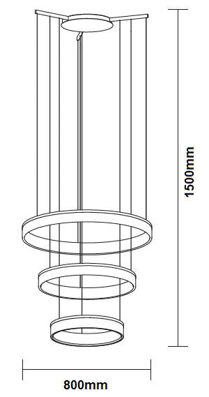 SPL3200/3R, Rings LED Pendant, CIM CIRC PENDANT, Corona LED Pendant, SAL, Davoluce Lighting Studio