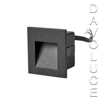 Vencha 5505085-240V-BK Stan 240v LED Step Light. We have one of the best selection of Recessed step lights In Australia. Vencha Lighting outdoor recessed LED wall lights on display at Davoluce Lighting Showroom in Elsternwick, Victoria