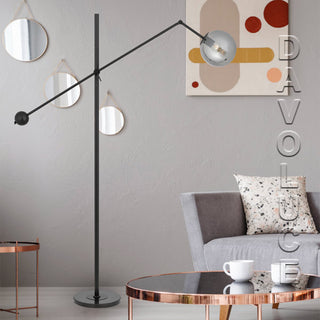 Telbix KEMI FL-BKSM KEMI FLOOR LAMP - BLACK from $389.00, designer floor lamps Australia from Davoluce, modern floor lamps for living room, unique floor lamps Sydney, Unique floor lamps: 14 of Australia’s best