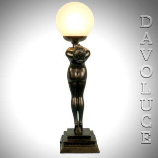 Outstretched Lady Table Lamp from Davoluce Lighting - Beautiful, sophisticated table lamp inspired of Art Deco style