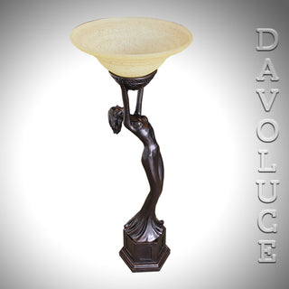 Upstretched Lady Table Lamp from Davoluce Lighting - Beautiful, sophisticated table lamp inspired of Art Deco style