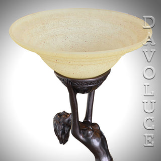 Upstretched Lady Table Lamp from Davoluce Lighting - Beautiful, sophisticated table lamp inspired of Art Deco style