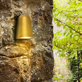 CLA TORQUE Exterior Surface Mounted Solid Brass Wall Light from Davoluce