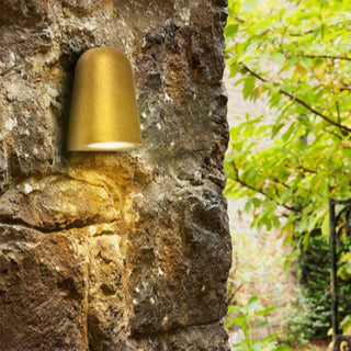 CLA TORQUE3 Exterior Antique Brass Surface Mounted Cone Wall Light