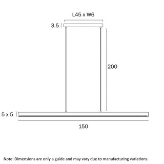 Telbix Truso Timber Linear Pendant light is ideal for above kitchen benches or dining tables