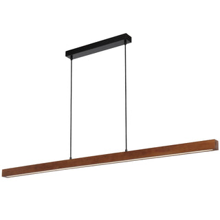 Telbix Truso Timber Linear Pendant light is ideal for above kitchen benches or dining tables
