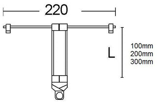 TW-012A Extension Twist Trapeze Fixture, Gentech-DaVoluce-Lighting