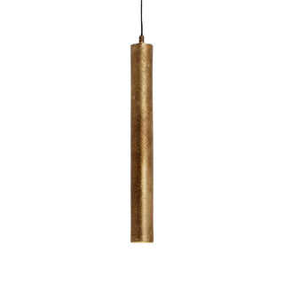 MDA Lighting Toress Gold Leaf Cylinder Pendants for above kitchen island benches, Davoluce Lighting