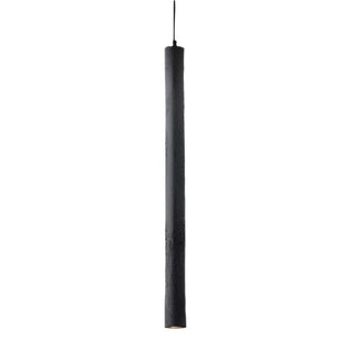 MDA Lighting Toress Charred Black 83cm Cylinder Pendants for above kitchen island benches, Davoluce Lighting