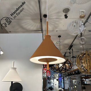 Pott Totana Suspensions. Hand made terracotta pendant lights, Terracotta pendant lights Australia. Available from Davoluce Lighting