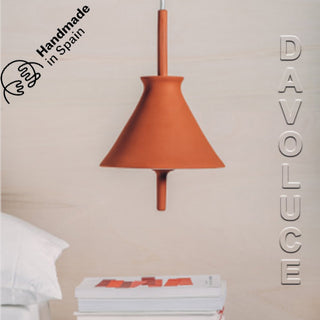 Pott Totana Suspensions. Hand made terracotta pendant lights, Terracotta pendant lights Australia. Available from Davoluce Lighting