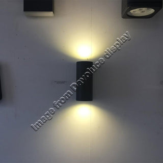 UOW043COB-BLK-WW - UGE Lighting - ERIS Black Round Up & Down 2 x 5W LED Wall Light. We have the biggest range of LED up and down wall lights on display in our Elsternwick showroom. Davoluce Lighting offers world wide delivery to most of our products. led 