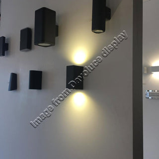 UOW044COB-BLK-WW - UGE Lighting - QUANTUM Black Square Up & Down 2 x 5W LED Wall Light. We have the biggest range of LED up and down wall lights on display in our Elsternwick showroom. Davoluce Lighting offers world wide delivery to most of our products. 