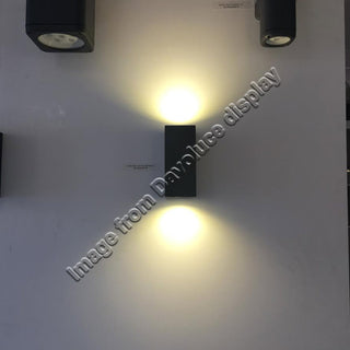 UOW044COB-BLK-WW - UGE Lighting - QUANTUM Black Square Up & Down 2 x 5W LED Wall Light. We have the biggest range of LED up and down wall lights on display in our Elsternwick showroom. Davoluce Lighting offers world wide delivery to most of our products.