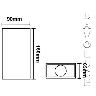 UOW046COB-BLK-CW - UGE Lighting - STELLAR Black Square Up & Down 2 x 5W LED Wall Light. We have the biggest range of LED up and down wall lights on display in our Elsternwick showroom. Davoluce Lighting offers world wide delivery to most of our products. 