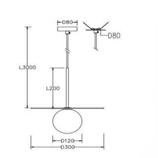 Dott Pendant Ø 300mm Disc 