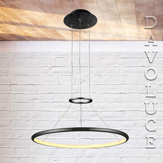 SLIMLINE RING 40cm Pendant from UGE | Davolucelighting.com.au. We have huge selection of latest ring pendant lights available in Australia, pendant lights Melbourne, Sydney, Brisbane, Perth. Ring pendant lights Adelaide.