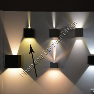 UWL42-BLK-WW - UGE Lighting - REFOCUS Black Square Up & Down 2 x 5W LED Wall3Light. We have the biggest range of LED up and down wall lights on display in our Elsternwick showroom. Davoluce Lighting offers world wide delivery to most of our products. 