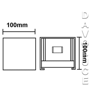 UWL42-BLK-WW - UGE Lighting - REFOCUS Black Square Up & Down 2 x 5W LED Wall3Light. We have the biggest range of LED up and down wall lights on display in our Elsternwick showroom. Davoluce Lighting offers world wide delivery to most of our products. 