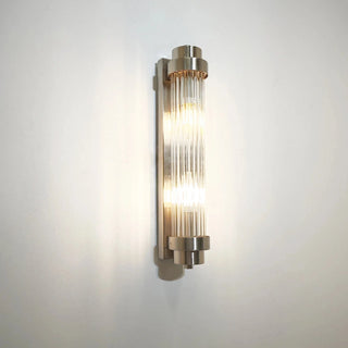 CLA VARILLAS: Interior Up/Down Clear Glass Rod Wall Lights