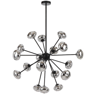 VARLIN 18 LIGHT PENDANT - BLACK