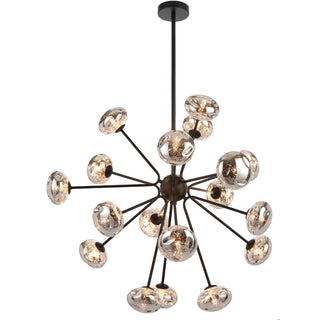 VARLIN 18 LIGHT PENDANT - BLACK