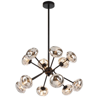 VARLIN 12 LIGHT PENDANT - BLACK