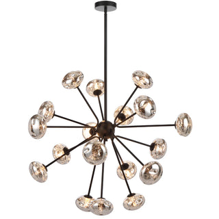 VARLIN 18 LIGHT PENDANT - BLACK