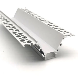 VCB047 Plasterboard Deep Recessed Aluminium Profile with Diffuser. Gyprock Aluminum profiles for LED strips. Linear Plasterboard aluminium extrusions. Trim less gyprock LED profiles Australia