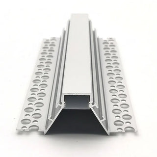 VCB047 Plasterboard Deep Recessed Aluminium Profile with Diffuser. Gyprock Aluminum profiles for LED strips. Linear Plasterboard aluminium extrusions. Trim less gyprock LED profiles Australia