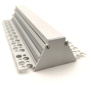 VCB047 Plasterboard Deep Recessed Aluminium Profile with Diffuser. Gyprock Aluminum profiles for LED strips. Linear Plasterboard aluminium extrusions. Trim less gyprock LED profiles Australia