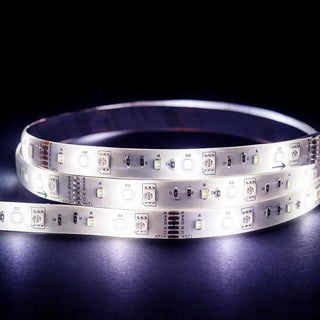 LED strip light on a dark background